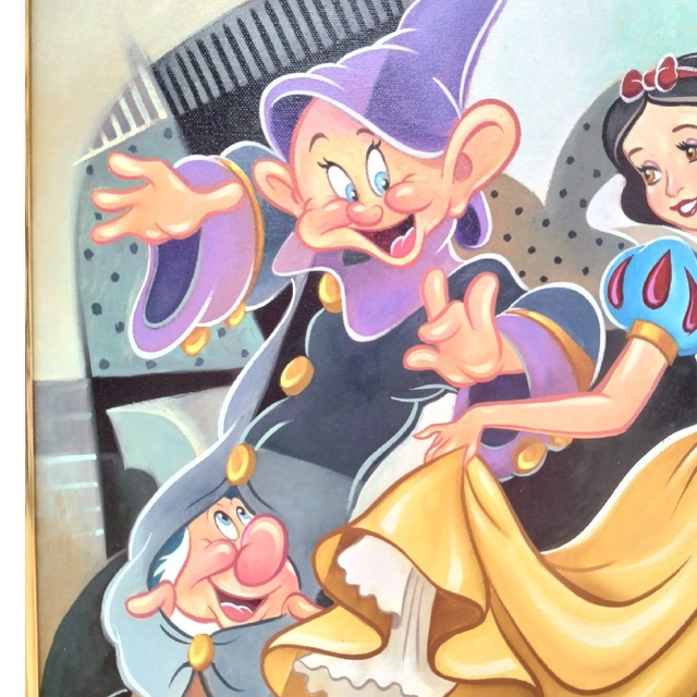 Disney(ディズニー)の絵画　ディズニー　白雪姫　Three for the Dance エンタメ/ホビーの美術品/アンティーク(絵画/タペストリー)の商品写真