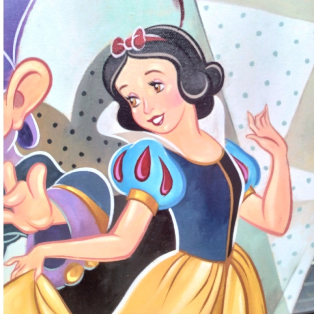 Disney(ディズニー)の絵画　ディズニー　白雪姫　Three for the Dance エンタメ/ホビーの美術品/アンティーク(絵画/タペストリー)の商品写真