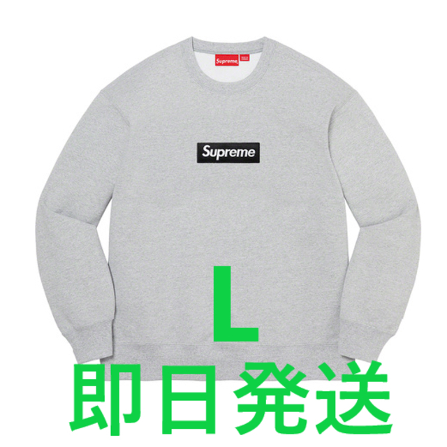 正規品販売！ Supreme - Supreme Box Logo Crewneck L Heather Grey