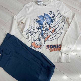 エイチアンドエム(H&M)の120-130㎝❤️最新作！ソニックパジャマ♡ ソニック ザ ヘッジホッグ(パジャマ)