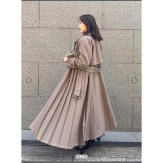 SNIDEL スナイデル 【限定】プリーツウールコート MOC 0サイズ | www