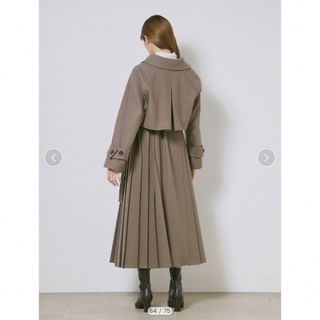 SNIDEL スナイデル 【限定】プリーツウールコート MOC 0サイズ | www