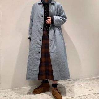 ヤーモ(Yarmo)のYarmo QUILTED LAB COAT ヤーモ　キルティングラボコート(ロングコート)