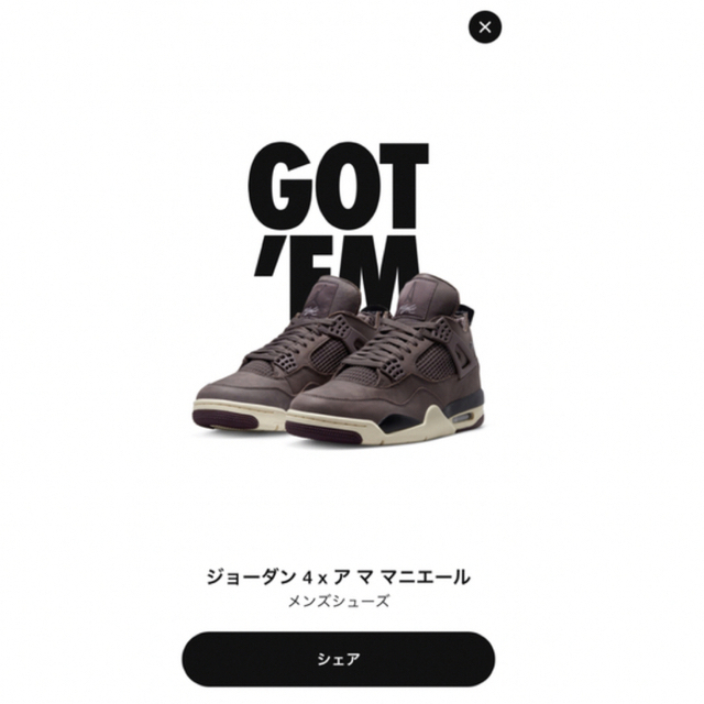 靴/シューズAMaManiereNIKEAIRJORDANⅣアママニエールエアジョーダン4