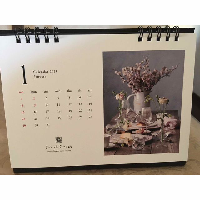 Sarah Grace(サラグレース)の☆サラグレース  カレンダー　2023☆ インテリア/住まい/日用品の文房具(カレンダー/スケジュール)の商品写真