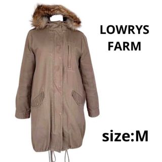 ローリーズファーム(LOWRYS FARM)のLOWRYS FARM レディース　サイズＭ　ファー付きコート　中ボア取外し可(ロングコート)