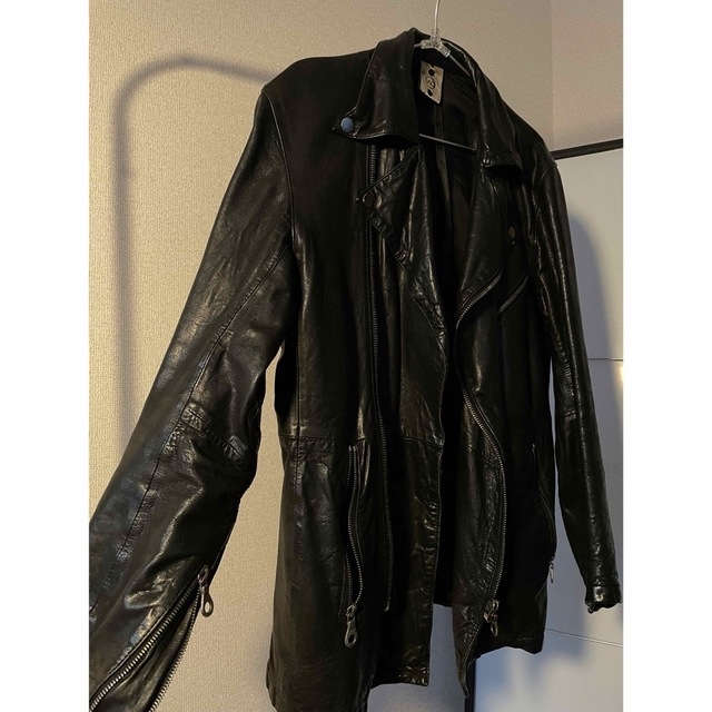 riri zippers leather jacket - レザージャケット