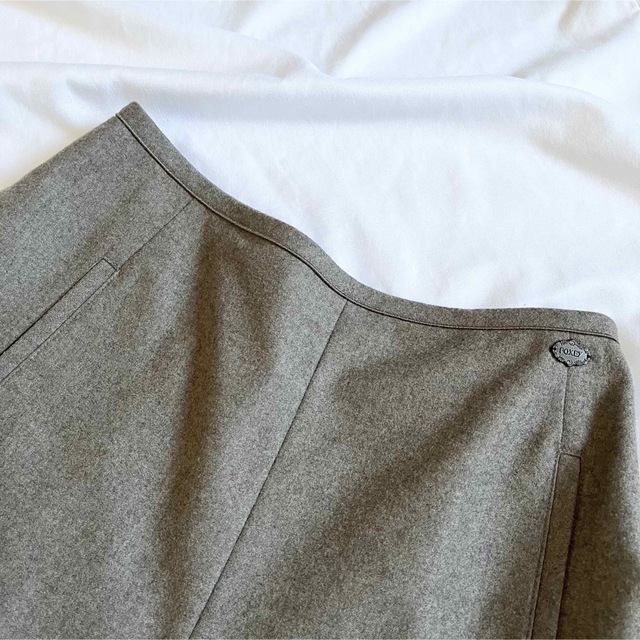 FOXEY(フォクシー)のFOXEY スカート プリズム 38 ダークナチュラル ウール　フレア33636 レディースのスカート(ひざ丈スカート)の商品写真