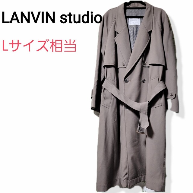 LANVIN studio トレンチコート オリーブ Lサイズ相当