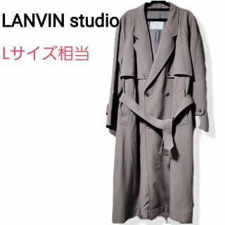 ランバン(LANVIN)のLANVIN studio トレンチコート オリーブ Lサイズ相当(トレンチコート)