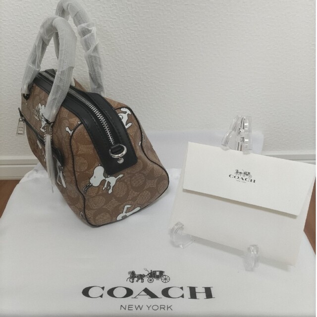 COACH - コーチ COACH スヌーピー コラボ ミニボストンバッグの通販 by ...