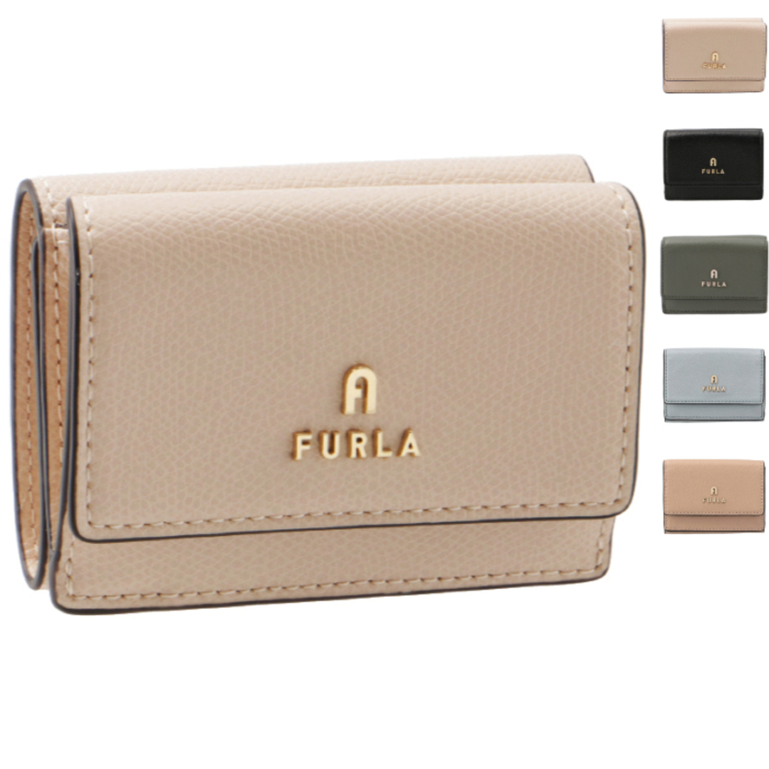 新品　FURLA　長財布　バビロン　ラウンドファスナー　レザー　ブルー　箱付き