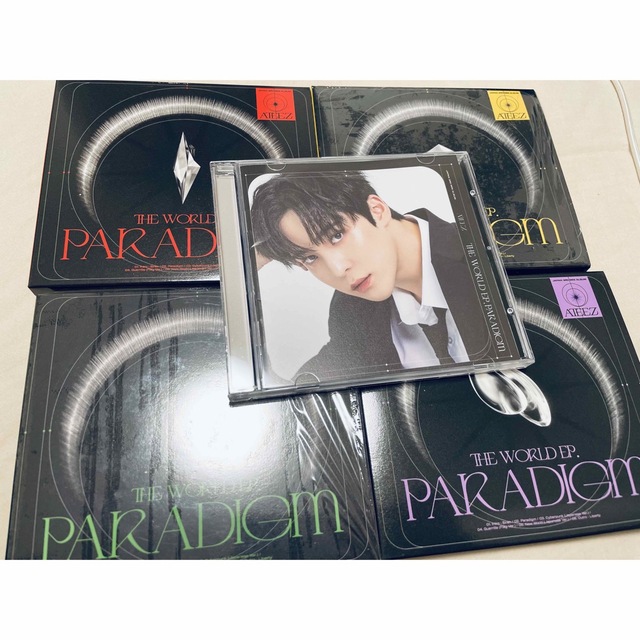 ATEEZ PARADIGM ユノ トレカ CD セット 初回盤 通常盤 個別