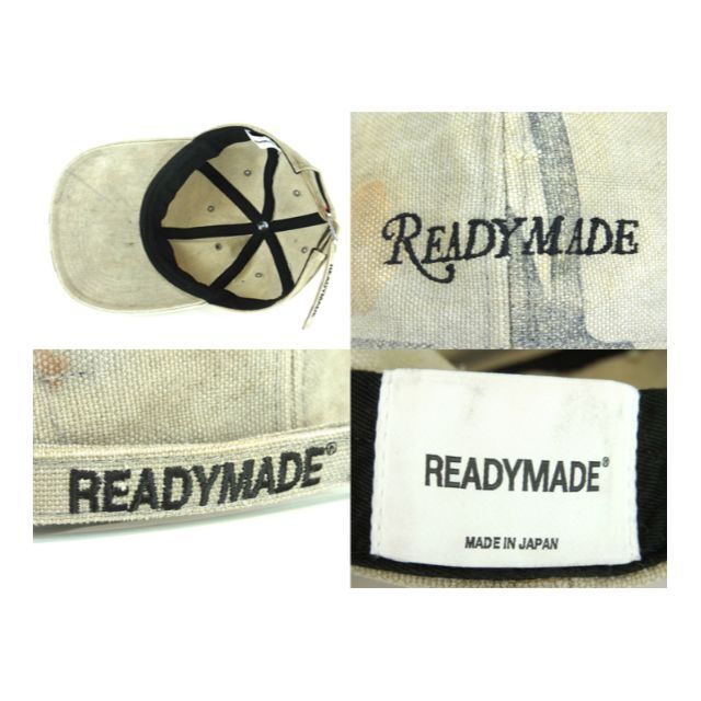 READYMADE(レディメイド)のレディメイドREADY MADE■ヴィンテージ再構築ロゴ刺繍キャップ メンズの帽子(キャップ)の商品写真