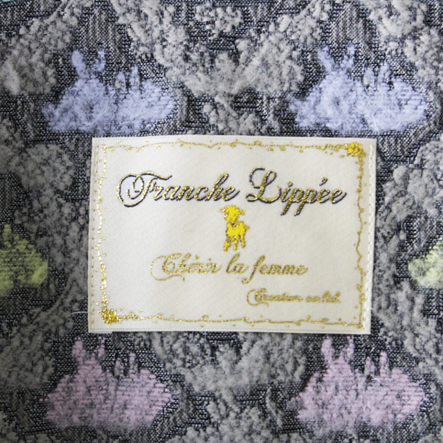 franche lippee(フランシュリッペ)の美品 2018AW 定価7.4万 franche lippee フランシュリッペ レトロうさぎコート M/グレー系 アウター ジャガード 杢モカ【2400013116466】 レディースのジャケット/アウター(その他)の商品写真