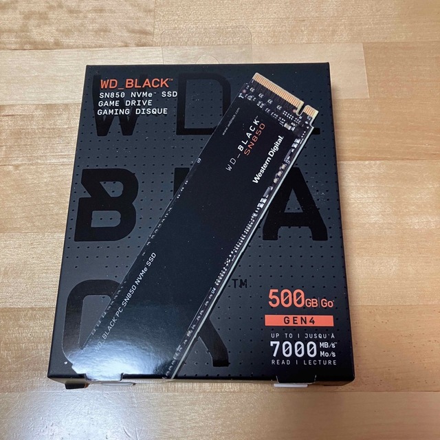 WD BLACK SN850 NVMe SSD 500GB M.2 2280PC/タブレット