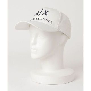 アルマーニエクスチェンジ(ARMANI EXCHANGE)の☆アルマーニ エクスチェンジ ロゴ キャップ 帽子/フリーサイズ☆ホワイト(キャップ)