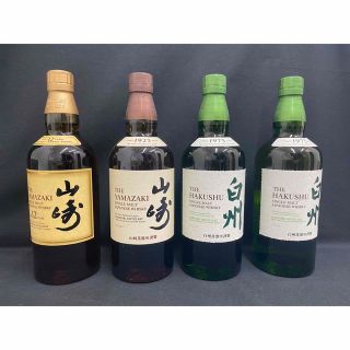 サントリー(サントリー)の夢様　専用　4本新品　未開封 山崎12年　　白州　山崎Nv(ウイスキー)