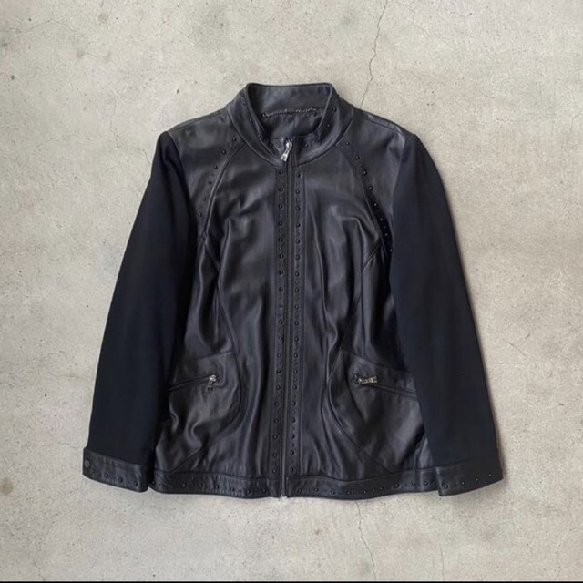 ART VINTAGE(アートヴィンテージ)のUSED fake leather jacket メンズのジャケット/アウター(レザージャケット)の商品写真