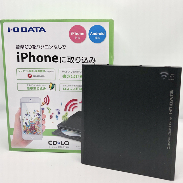 I-O DATA Wi-Fiモデル「CDレコ」 CDRI-W24AI - PC周辺機器