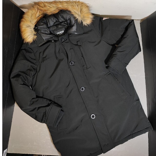 GUESS(ゲス)のGUESS ゲス ヘビーウエイトツイルミリタリーモッズコート メンズのジャケット/アウター(モッズコート)の商品写真