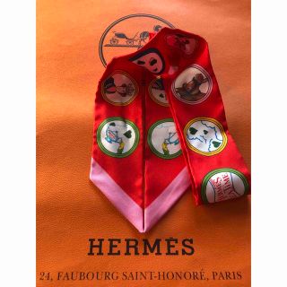 エルメス(Hermes)のエルメス　ツイリー   ティータイム　ハート(バンダナ/スカーフ)