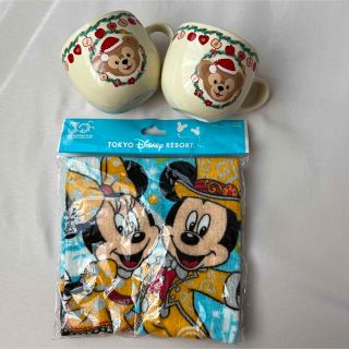 ディズニー(Disney)の再値下げ【Disneyresort】ダッフィー マグカップセット タオル 3点(グラス/カップ)