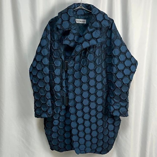 【極美品】15aw ISSEY MIYAKE ハニカム スチームプリーツ コート