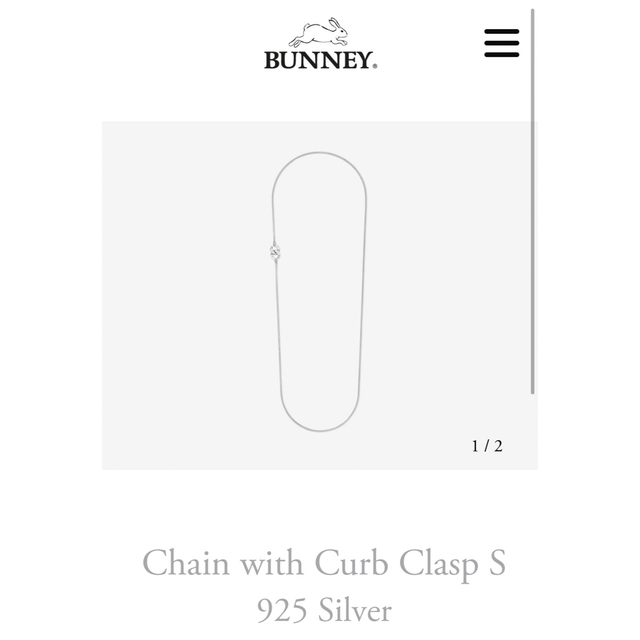 最大62%オフ!最大62%オフ!BUNNEY Chain W Curb Clasp S ネックレス