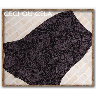 セシオセラ(CECI OU CELA)のセシオセラ　プリントシフォンスカート☆オールスタイル(ひざ丈スカート)