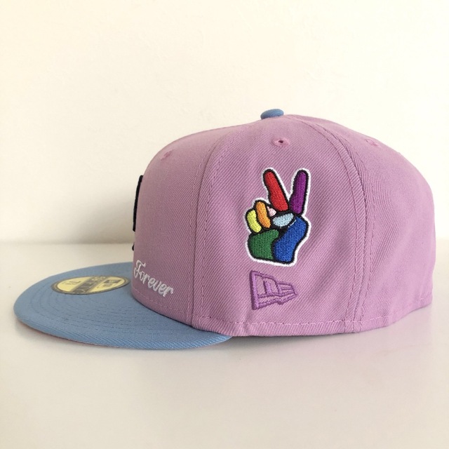 レア New Era Cap 1/2 ツバ裏ピンク ニューエラ メッツ キャップ 5