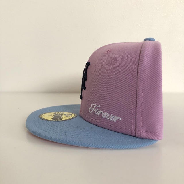 レア New Era Cap 1/2 ツバ裏ピンク ニューエラ メッツ キャップ 3