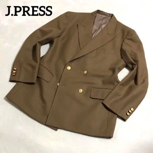 春夏 J.PRESS ジェイプレス 金ボタン キャメルカラー ブレザー