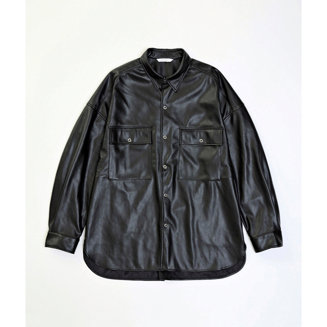 VICTIM(ヴィクティム)のVICTIM ヴィクティム LEATHER BIG SHIRTS ビッグシルエッ メンズのジャケット/アウター(レザージャケット)の商品写真