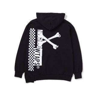 ダブルタップス(W)taps)のRIPPER HOODED / SWEATSHIRT.★BLACK★M(パーカー)