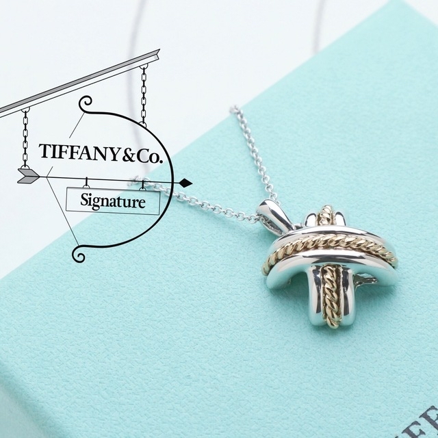 通信セールサイト 極美品 TIFFANY ティファニー シグネチャー 750 925