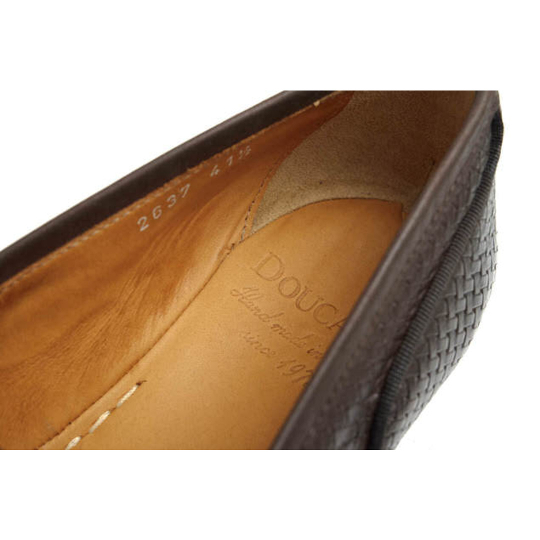 デュカルス／DOUCAL'S ローファー シューズ 靴 メンズ 男性 男性用レザー 革 本革 ダークブラウン 茶 ブラウン  DU2637 リボン Uチップ メッシュ・イントレチャート メンズの靴/シューズ(ドレス/ビジネス)の商品写真