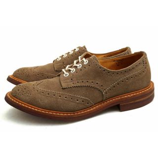 トリッカーズ(Trickers)のトリッカーズ／Tricker's シューズ ビジネスシューズ 靴 ビジネス メンズ 男性 男性用スエード スウェード レザー 革 本革 ブラウン 茶  M5633 Bourton バートン メダリオン ウイングチップ ダイナイトソール グッドイヤーウェルト製法(ドレス/ビジネス)