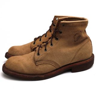 チペワ(CHIPPEWA)のチペワ／CHIPPEWA ワークブーツ シューズ 靴 メンズ 男性 男性用スエード スウェード レザー 革 本革 ベージュ  99952 6INCH PLAIN TOE BOOTS サービスブーツ Vibramソール プレーントゥ グッドイヤーウェルト製法(ブーツ)