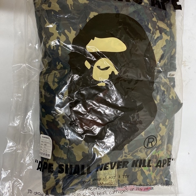 BAPE X OVO WOODLAND CAMO DOWN VEST XL