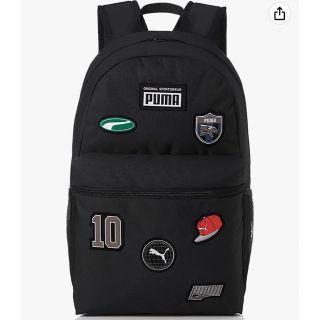 プーマ(PUMA)のプーマ⭐︎バッチバックパック　22L 新品　リュック　バッグ　黒　男の子　女の子(リュックサック)