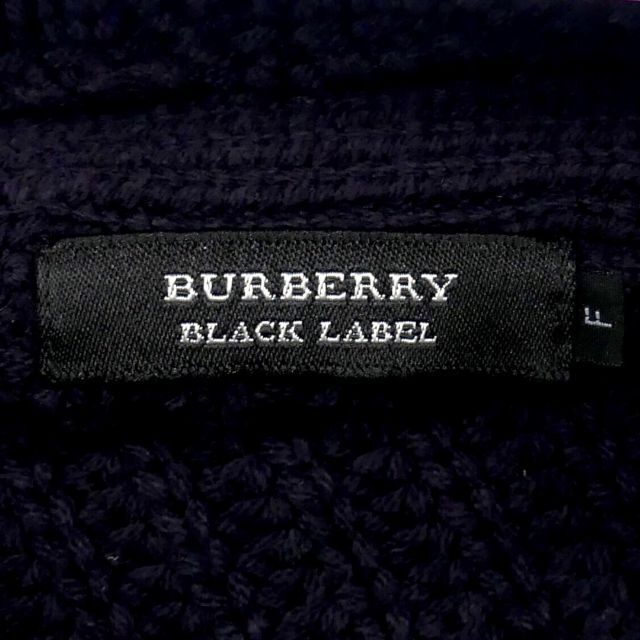 BURBERRY BLACK LABEL(バーバリーブラックレーベル)の廃盤 バーバリー セーター ニット ピーコート メンズ L ネイビーTY2099 メンズのトップス(ニット/セーター)の商品写真