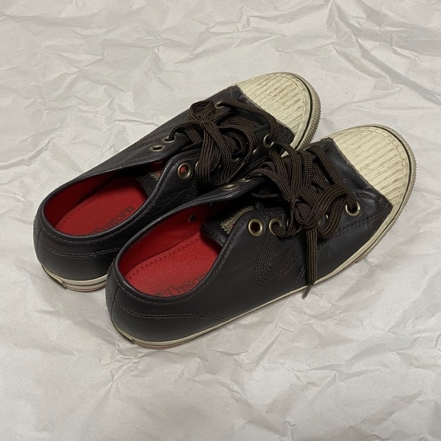 トレトン　Toreton スニーカー　レザー　27センチ　ブラウン　靴 メンズの靴/シューズ(スニーカー)の商品写真