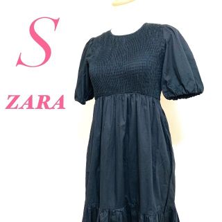 ザラ(ZARA)のZARAザラ ロングワンピース シャーリング 夏(ロングワンピース/マキシワンピース)