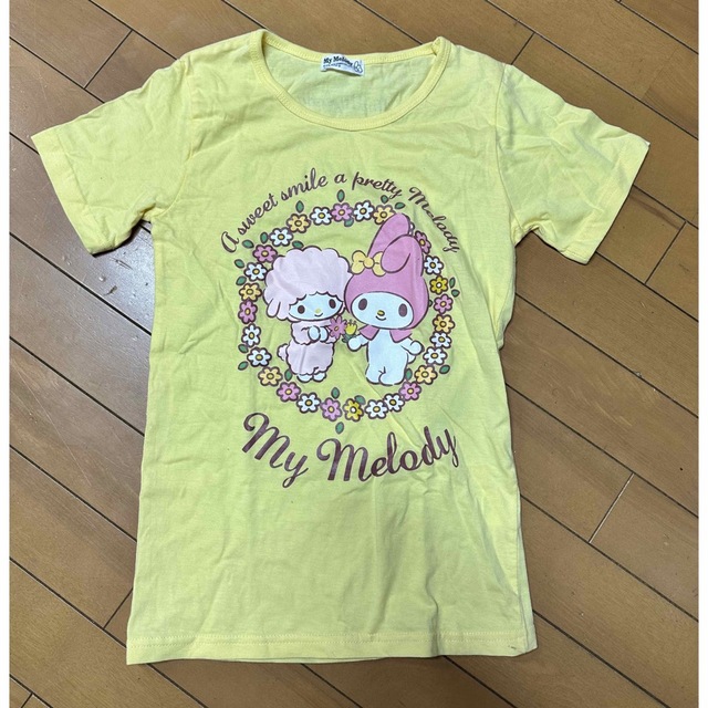 マイメロディ(マイメロディ)の【新品】マイメロ Tシャツ レディースS レディースのトップス(Tシャツ(半袖/袖なし))の商品写真