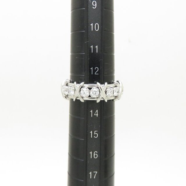 ティファニー TIFFANY&Co. ジーンシュランバーゼ リング 指輪 ダイヤモンド26石 13号 Pt950プラチナ / 198630【BJ】