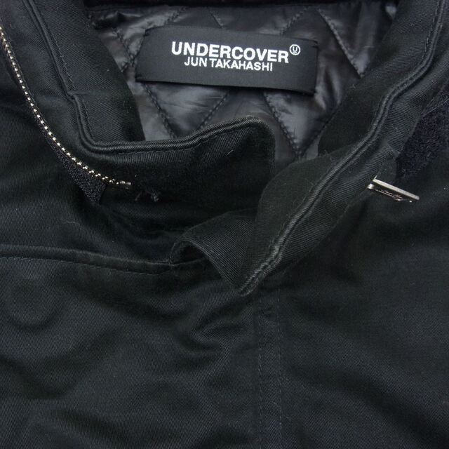 UNDERCOVER(アンダーカバー)のUNDERCOVER アンダーカバー 20AW UCZ4206-2 2WAY FIELD JACKET バック 刺繍 中綿 M-65 TYPE フィールド ジャケット ブラック系 4【中古】 メンズのジャケット/アウター(その他)の商品写真