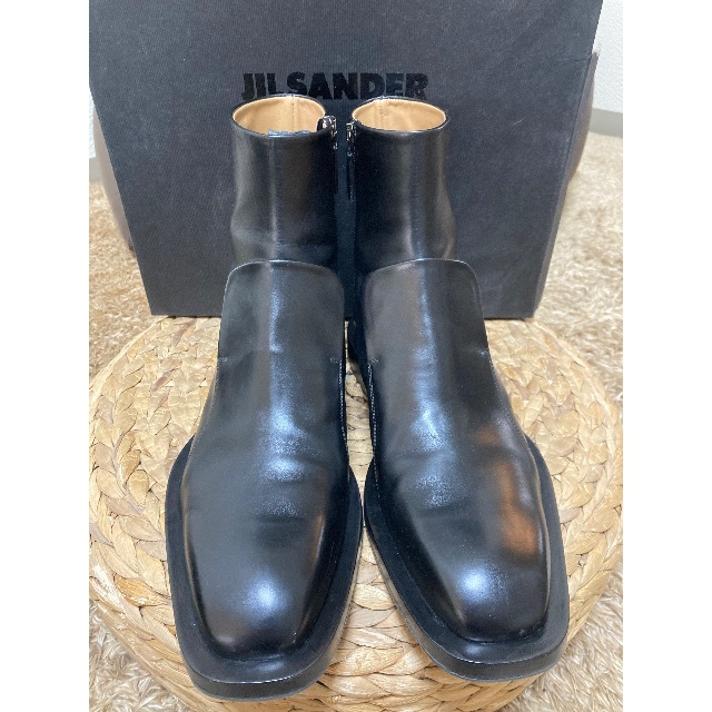 Jil Sander Front panel Leather チェルシーブーツレディース