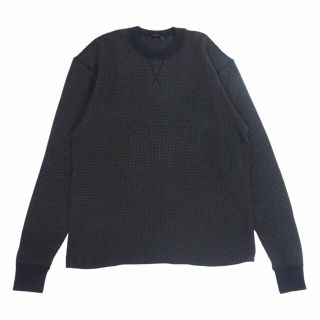 アレキサンダーワン(Alexander Wang)のAlexander Wang アレキサンダーワン カットソー サーマル ワッフル クルーネック カットソー ブラック系 グリーン系 L【中古】(シャツ)