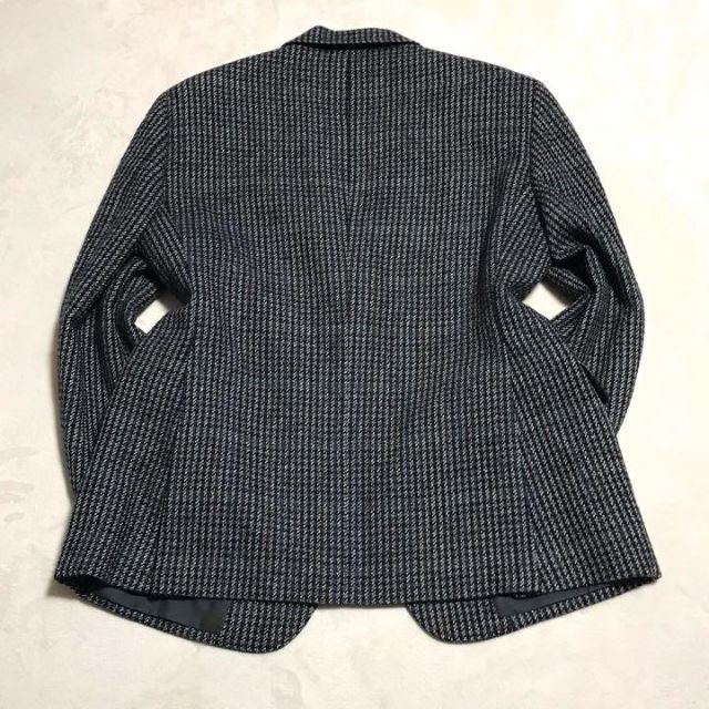 BURBERRY(バーバリー)の【美品】バーバリー プローサム　厚手ツイード ジャケット　シルク混　グレー　冬春 メンズのジャケット/アウター(テーラードジャケット)の商品写真